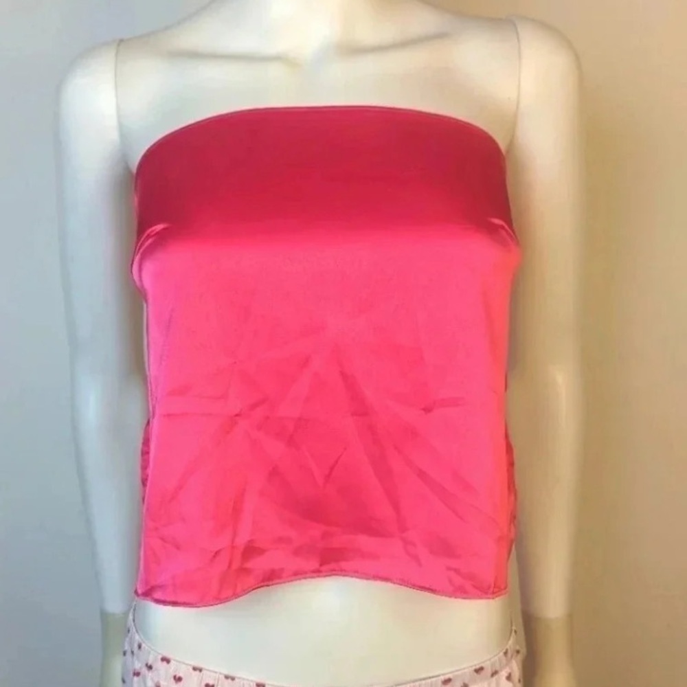 SHEIN Hot Pink Satin Camisole
